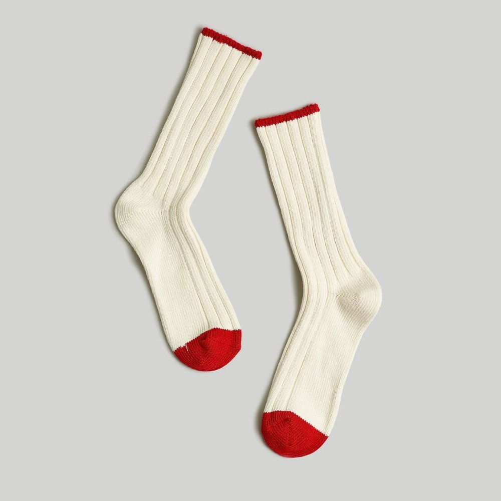 [NWT] Madewell Cotton Trouser Socks in Cream